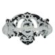 White Crown Distressed Iron Pull Cabinet Handles