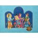 Lord Krishna playing Holi with the Gopis