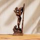 Handmade Brown Brass Statue Of Lord Vishnu's Avatar and His Consort Bhudevi