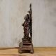 Copper Statue Of Lord Krishna With His Two Wives, Rukmani And Satyabhama