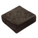Handmade Black Brass Cube Shaped Paperweight With Engraved Floral Design