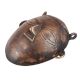 Handmade Brown Brass Ethnic Tribal Face Mask Wall Hanging