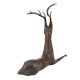 Handmade Brown Brass Sitting Deer Statue