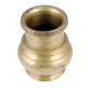 Handmade Antique Golden Brass Unusual Design South Indian Water Pot