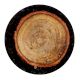 Dark Slate Grey Round Resin Wooden Knot Cabinet Knobs