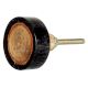 Dark Slate Grey Round Resin Wooden Knot Cabinet Knobs