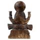 Handmade Black Brass Goddess Laxmi Statue