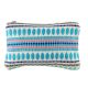 Hand Embroidered Blue ZipTop Jaquard Lurex Zip Top Clutch Bag