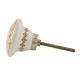 Cream and White Golden Checkerboard Cabinet Knob