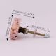 Baby Pink Hexagon Terrazzo Marble Round Cabinet Knobs