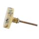 Cream Terrazzo Marble Round Cabinet Knobs