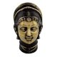 Handmade Black Finish Brass Gangaur or Gauri Head Statue