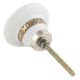Golden Crown Pattern Ceramic Cabinet Knob
