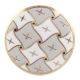 Grey and White Golden Checkerboard Cabinet Knobs