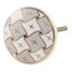 Grey and White Golden Checkerboard Cabinet Knobs