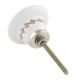 Grey and White Golden Checkerboard Cabinet Knobs