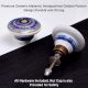 Blue Sapphire Hue Golden Pattern Ceramic Dresser Knobs