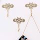 Single Brass Flower Wall Mounted Hook In Antique Finish