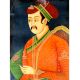 Mughal Emperor Miniature Canvas Painting