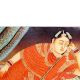 Indian Munhall Painting Of Maharani With a Hookah