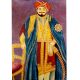 Early Canvas Painting Of Indian Emperor