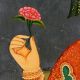 Mughal Painting Of Emperor Canvas Painting
