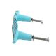 Turquoise Feather Distressed Iron Handles