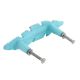 Turquoise Feather Distressed Iron Handles