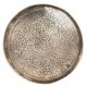 Brass Puja Plate Wall Hanging With Flower Embossed Design