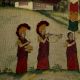 Traditional Tibetetian  Festival Folk Painting On Canvas
