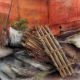 Old Contemporary Bick wall Broom Painting