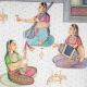 Mughal Miniature Painting Emperor Jahangir Enjoying Romance