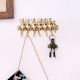 Brass Cat Wall Key Holder