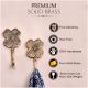 Brass Floral  Single Wall Hook