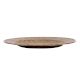 Used Brass Enamel Serving Tray With Flower Design
