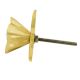 Golden Iron Cream Ceramic Bloom Cabinet Knobs