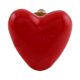 Red Tiny Heart Ceramic Cabinet Knobs