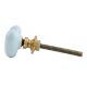 Sky Blue Tiny Heart Ceramic Cabinet Knobs 