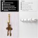 J Single Brass Hook In Golden Finish