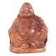 Tarnished Brass Laughing Buddha Statue