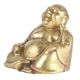 Golden Brass Laughing Buddha Statue