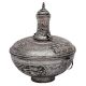 Decorative Chinese Brass Delight Bowl In Silver Finish