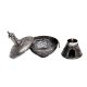 Decorative Chinese Brass Delight Bowl In Silver Finish