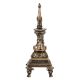 Brass Peacock Diya with Bell and Stand