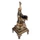 Brass Peacock Diya with Bell and Stand