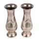 Brass Peacock Decorative Flower Vase In Pair