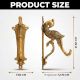 Brass Golden Peacock Design Wall Bracket