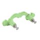 Lime Green Distressed Iron Bow Wardrobe Handle