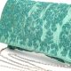 Handcrafted Beaded Evening Clutch Purse with Silver Chain Strap
