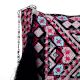 Boho Embroidered Evening Clutch Purse with Silver Chain Strap